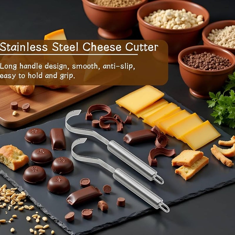 Stainless Steel Butter Curler And Cheese Grater Set For Cake Decoration - Image 2